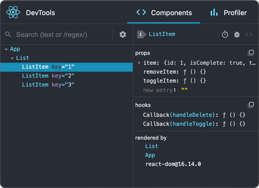 React Developer Tools standalone